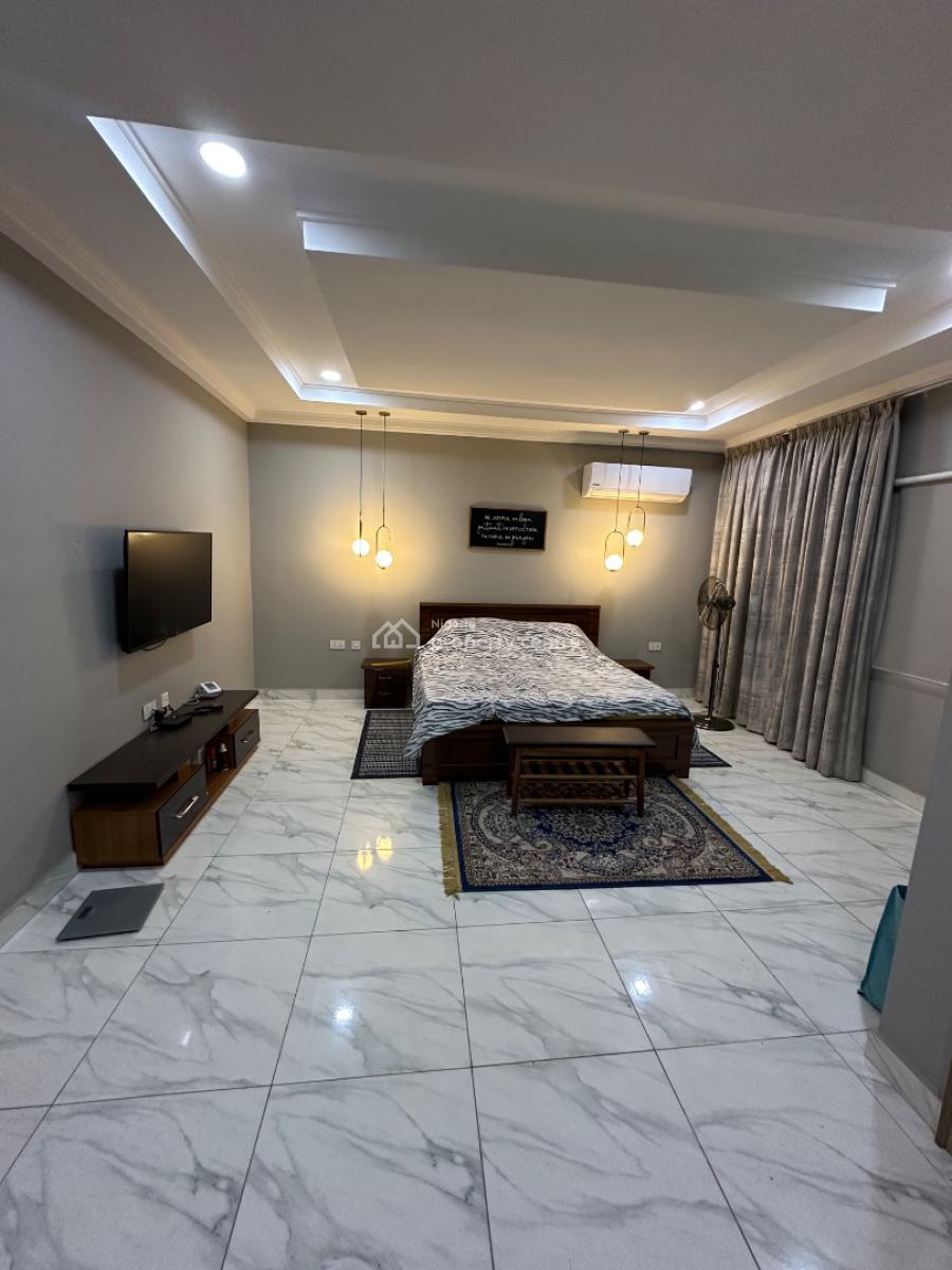 Partly Furnished 4 Bedroom Terrace Duplex with Bq, Inverter, Acs, Off Coza, Guzape District, Abuja, Terraced Duplex for Sale