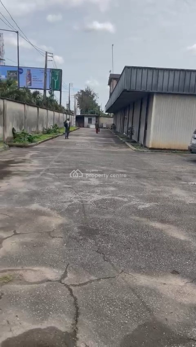 Self Compound 1 Bay Warehouse on Land of Approximately 5,000sqm, Ogba, Ikeja, Lagos, Warehouse for Sale