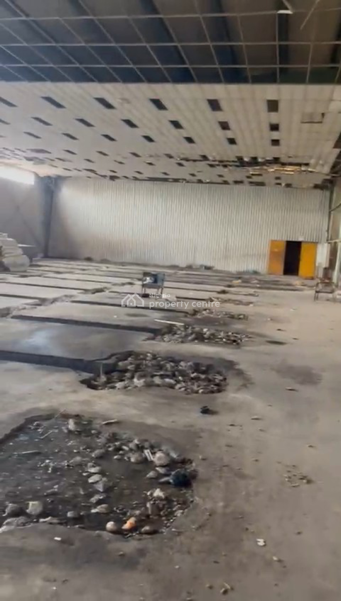 Self Compound 1 Bay Warehouse on Land of Approximately 5,000sqm, Ogba, Ikeja, Lagos, Warehouse for Sale