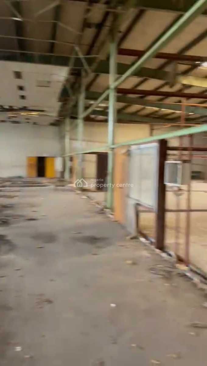 Self Compound 1 Bay Warehouse on Land of Approximately 5,000sqm, Ogba, Ikeja, Lagos, Warehouse for Sale