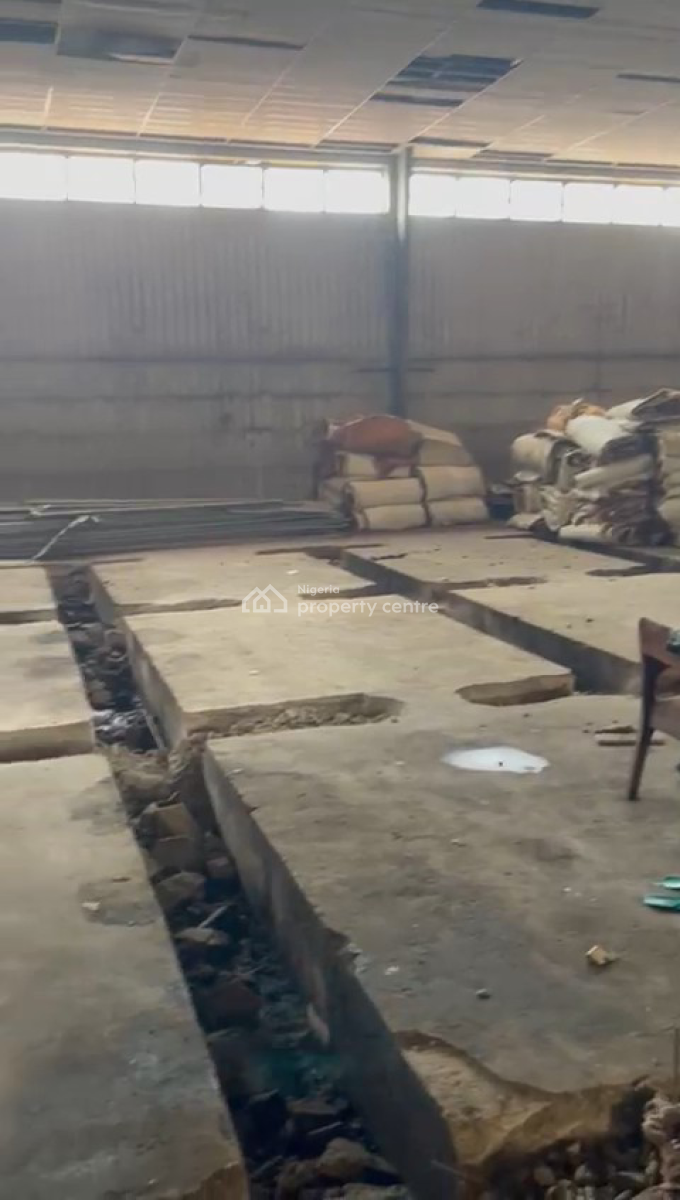 Self Compound 1 Bay Warehouse on Land of Approximately 5,000sqm, Ogba, Ikeja, Lagos, Warehouse for Sale