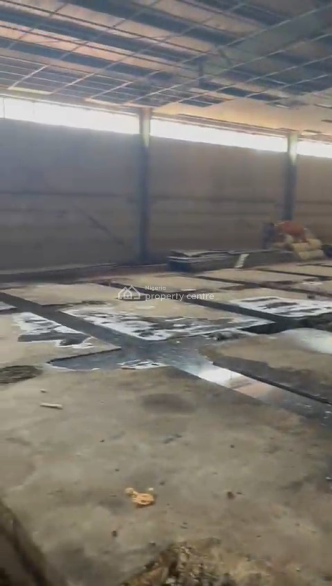 Self Compound 1 Bay Warehouse on Land of Approximately 5,000sqm, Ogba, Ikeja, Lagos, Warehouse for Sale