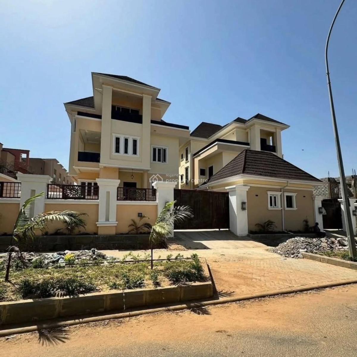 Brand New 7 Bedroom Detached Duplex with a Pool, Elevator, and 2 Rooms Bq, Guzape District, Abuja, Detached Duplex for Sale