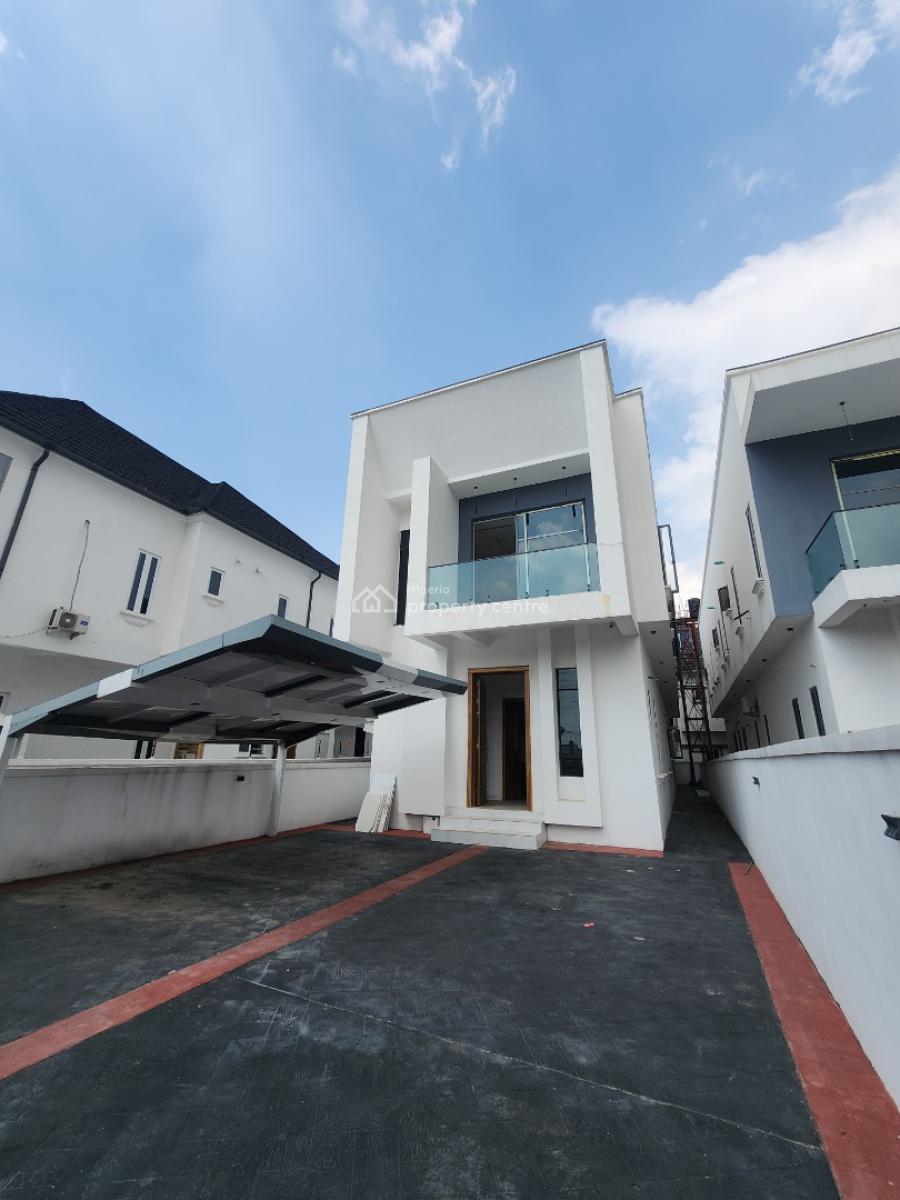 Newly Built 5 Bedroom Detached Duplex with Bq in a Secured Estate, Osapa, Lekki, Lagos, Detached Duplex for Sale
