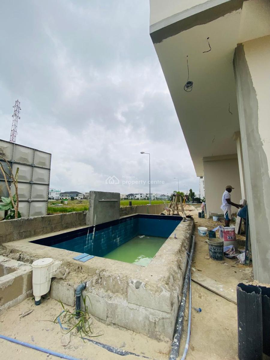 Exquisitely Finished 4 Bedroom Fully Detached Duplex with Bq and Pool, Cowrie Creek Estate, Ikate, Lekki, Lagos, Semi-detached Duplex for Sale