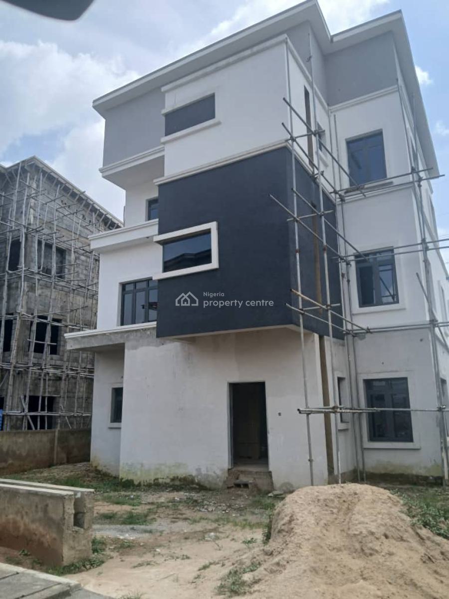 Newly Built 5 Bedroom Fully Detached Semi Finished Building, Katampe, Abuja, Detached Duplex for Sale