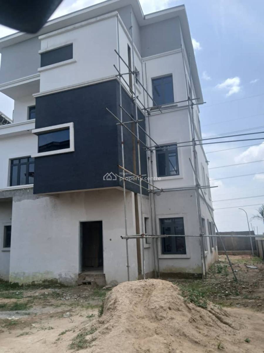 Newly Built 5 Bedroom Fully Detached Semi Finished Building, Katampe, Abuja, Detached Duplex for Sale
