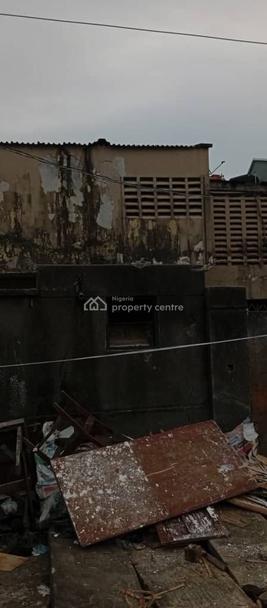 Dilapidated Standard Plot of Land of Standard 3bedrm Duplex with 2bedr, Off Adelabu, Adelabu, Surulere, Lagos, Detached Duplex for Sale
