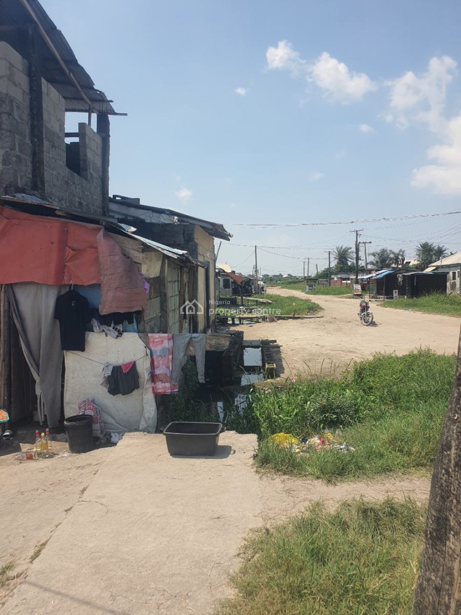 Quarter Plot of Land with Demolishable Structure and Facing The Street, Ogombo, Ajah, Lagos, Mixed-use Land for Sale