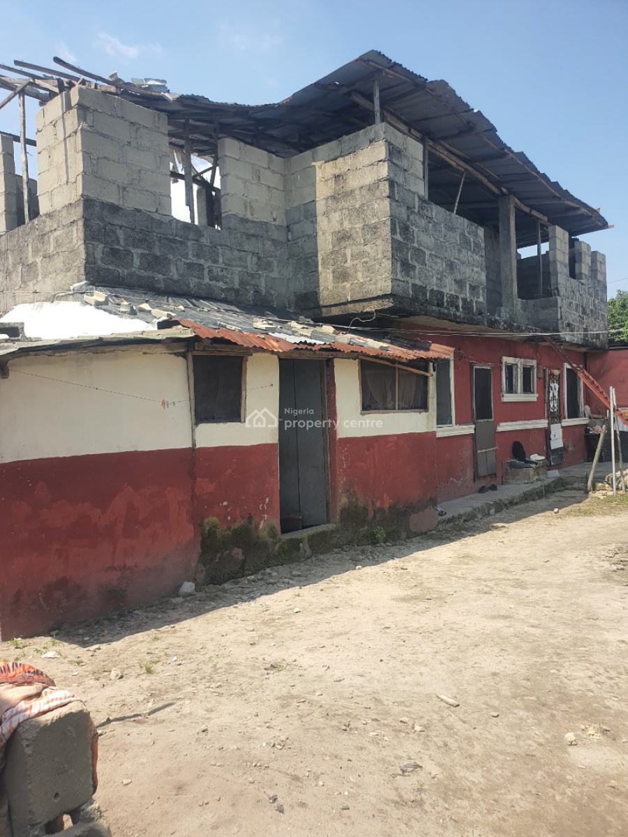 Quarter Plot of Land with Demolishable Structure and Facing The Street, Ogombo, Ajah, Lagos, Mixed-use Land for Sale