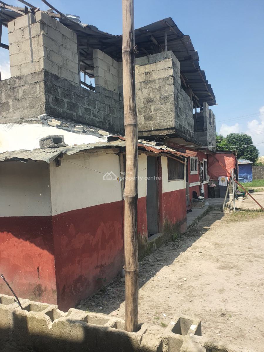 Quarter Plot of Land with Demolishable Structure and Facing The Street, Ogombo, Ajah, Lagos, Mixed-use Land for Sale