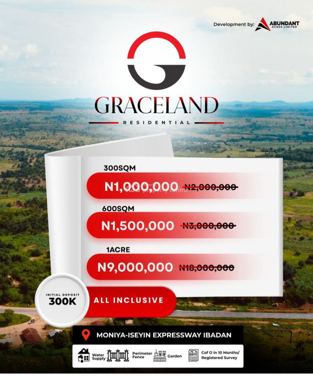 Own As Many Plots Or Acres in a Strategic Place at Below Market Value, Onikooko, Ibadan, Oyo, Residential Land for Sale