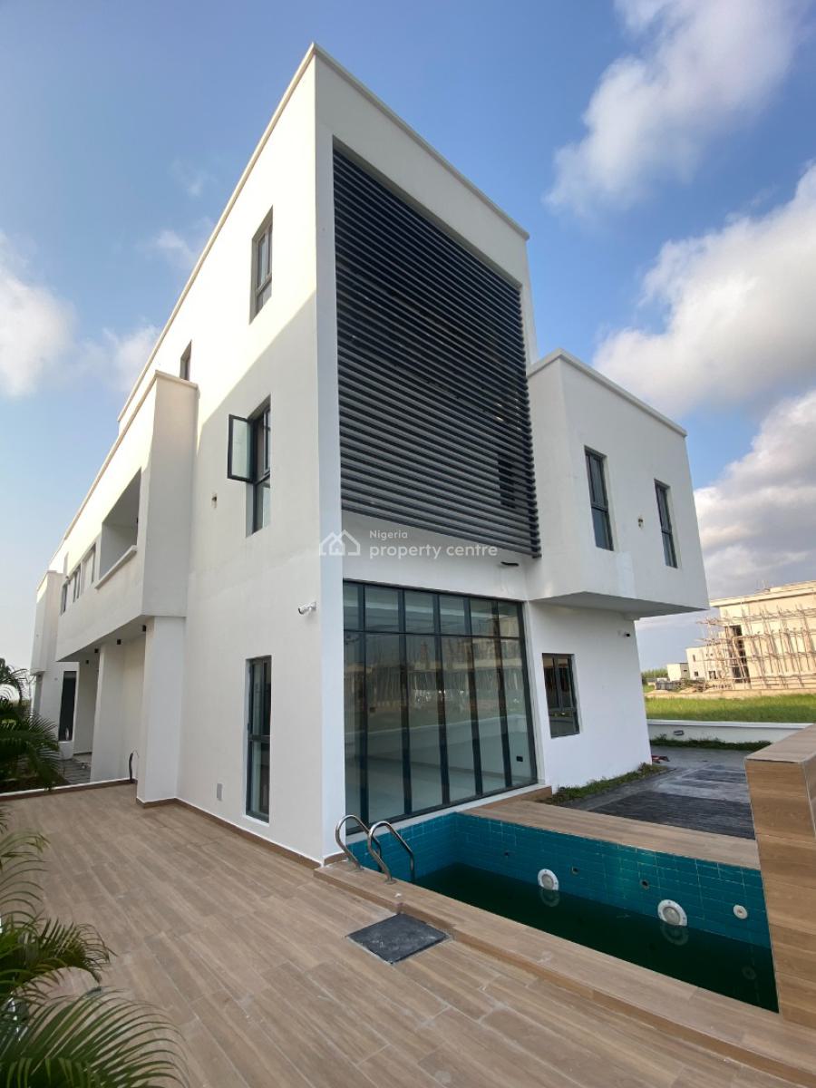 Exceptional 5-bedroom Luxury Waterfront Home, Palm Springs Road, Lekki, Lagos, Semi-detached Duplex for Sale