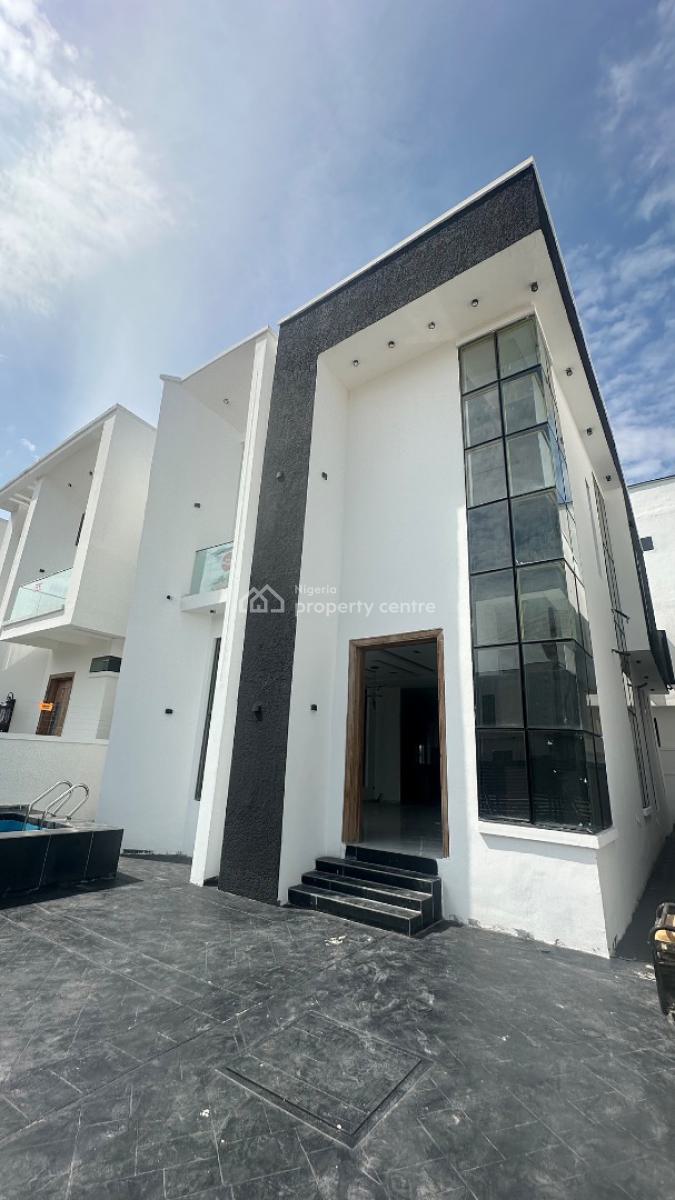 a Sweet Fully Detached 4 Bedroom Luxury Automated Duplex + Bq  + Pool, Nice Estate in Chevron Main, Lekki Phase 2, Lekki, Lagos, Detached Duplex for Sale