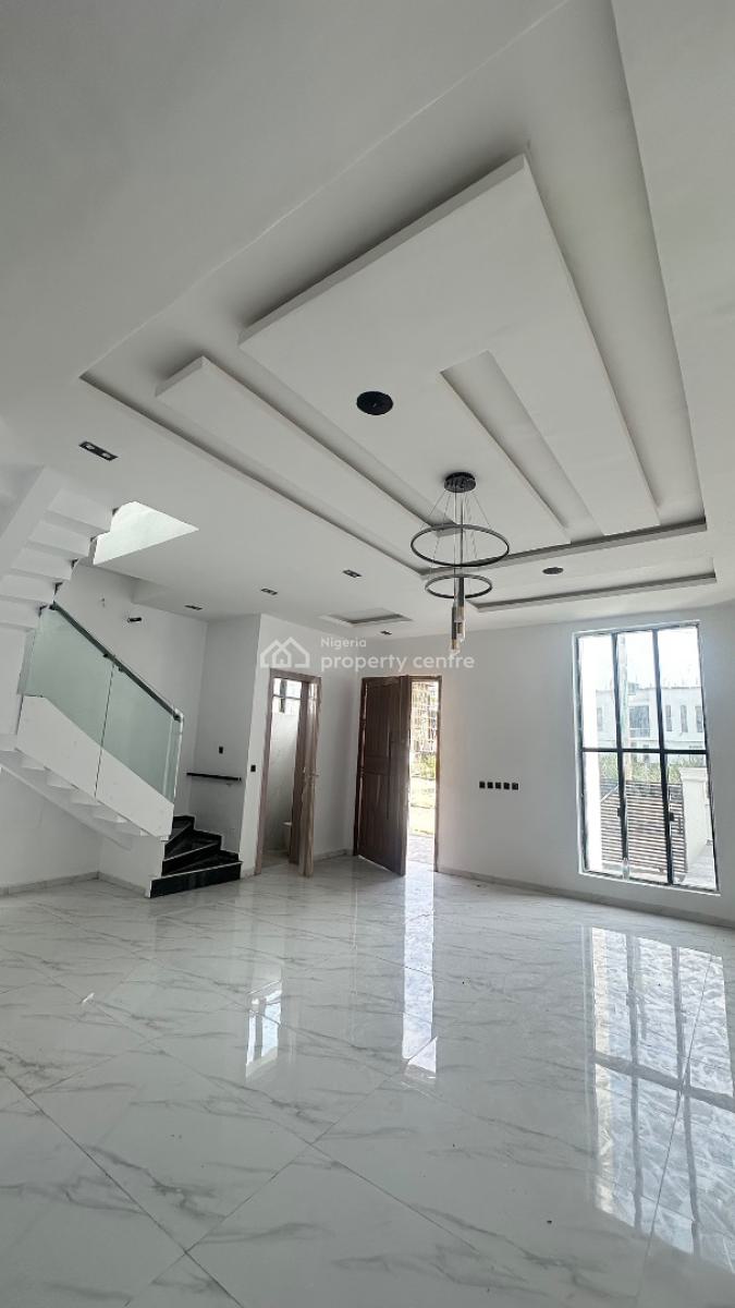 a Sweet Fully Detached 4 Bedroom Luxury Automated Duplex + Bq  + Pool, Nice Estate in Chevron Main, Lekki Phase 2, Lekki, Lagos, Detached Duplex for Sale