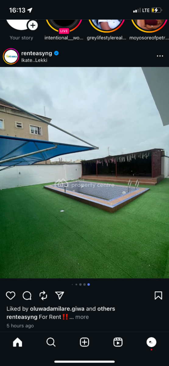 Exquisite 2 Bedroom Apartment with Pool, Ikate, Lekki, Lagos, Flat / Apartment for Rent