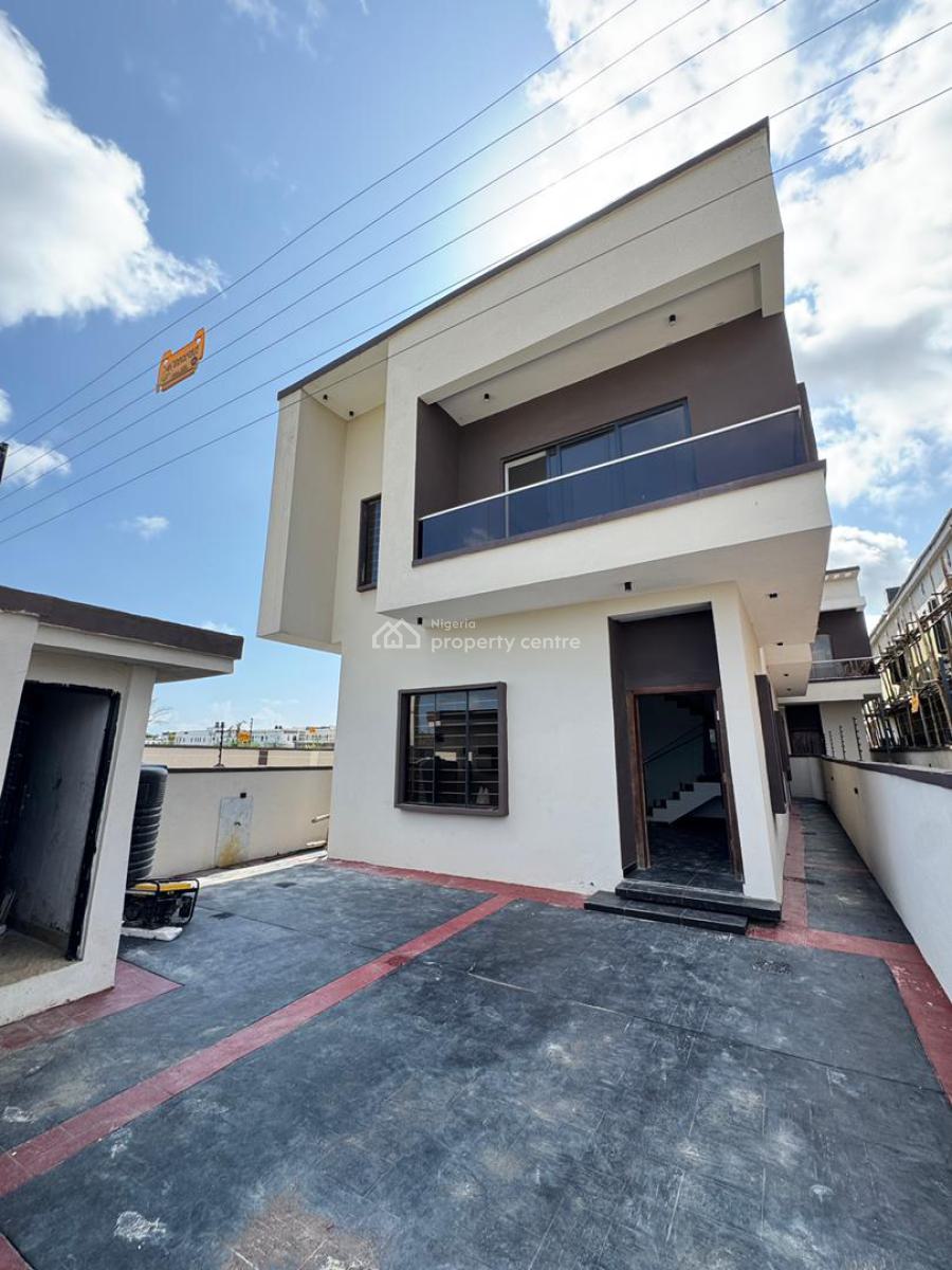 New 4 Bedroom All Ensuite Duplex with Bq, Bullet Proof Door and Security, Sangotedo, Ajah, Lagos, Detached Duplex for Sale