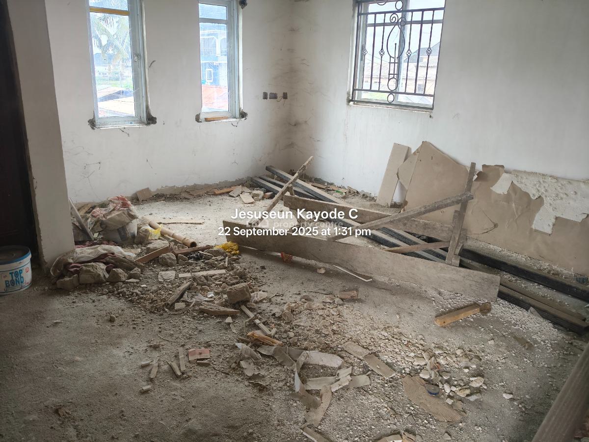 Almost Complete 4 Bedroom Detached House with 2 Nos of 1 Bedroom Flat, Ona Iwamimo Street Off Egbe Road, Ejigbo, Lagos, Detached Duplex for Sale