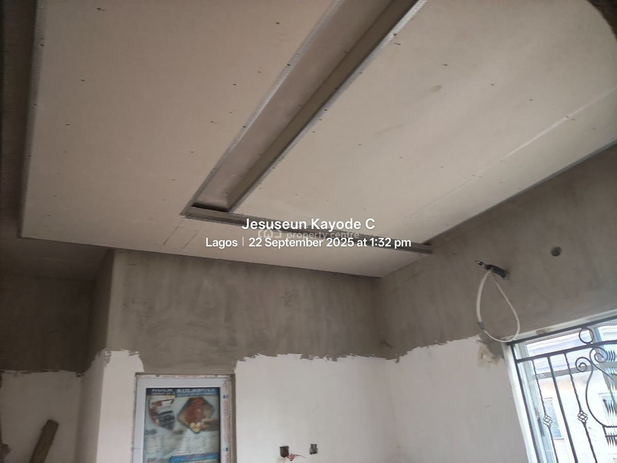 Almost Complete 4 Bedroom Detached House with 2 Nos of 1 Bedroom Flat, Ona Iwamimo Street Off Egbe Road, Ejigbo, Lagos, Detached Duplex for Sale