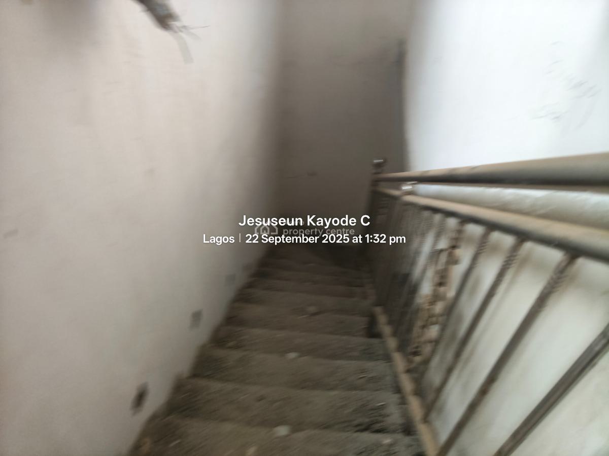Almost Complete 4 Bedroom Detached House with 2 Nos of 1 Bedroom Flat, Ona Iwamimo Street Off Egbe Road, Ejigbo, Lagos, Detached Duplex for Sale
