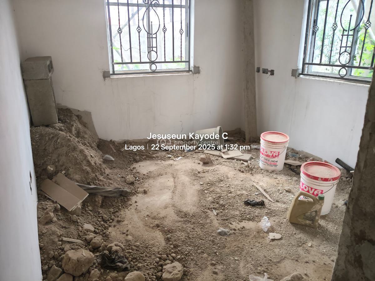 Almost Complete 4 Bedroom Detached House with 2 Nos of 1 Bedroom Flat, Ona Iwamimo Street Off Egbe Road, Ejigbo, Lagos, Detached Duplex for Sale