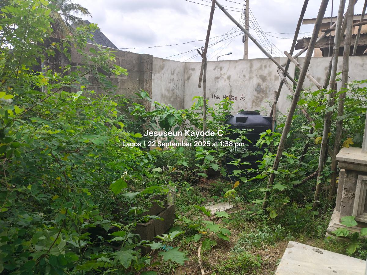 Almost Complete 4 Bedroom Detached House with 2 Nos of 1 Bedroom Flat, Ona Iwamimo Street Off Egbe Road, Ejigbo, Lagos, Detached Duplex for Sale