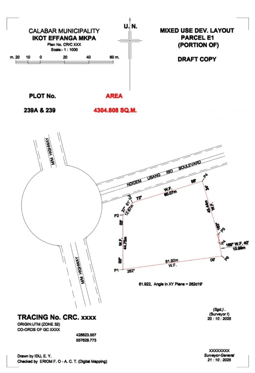 Mixed Used Land (4,300 Sqm), Beside Destination Calabar Roundabout, Calabar, Cross River, Mixed-use Land for Sale
