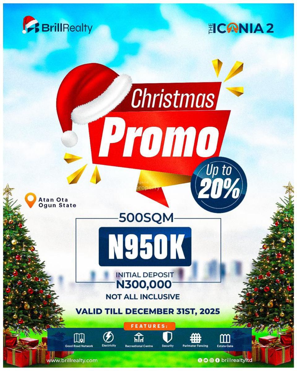 Dryland in a Gated Estate Neighborhood, Better Gardens, Moniya- Iseyin Road, Moniya, Akinyele, Oyo, Residential Land for Sale