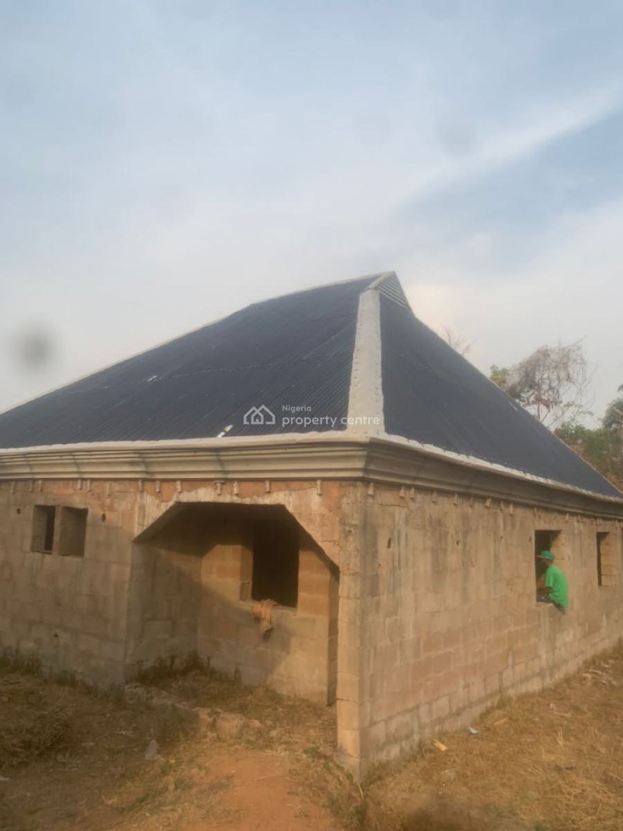 3 Bedroom Bungalow Roofed But Uncompleted on Half Plot, Olomo Area, Apete, Eleyele, Ibadan, Oyo, Detached Bungalow for Sale