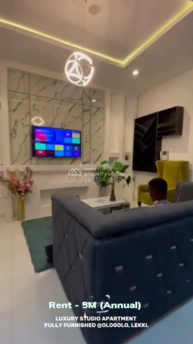 Fully Furnished Crafted Studio Apartment with Modern Interior Design, Spg Road, Ologolo, Lekki, Lagos, Flat / Apartment for Rent