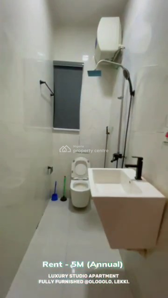 Fully Furnished Crafted Studio Apartment with Modern Interior Design, Spg Road, Ologolo, Lekki, Lagos, Flat / Apartment for Rent