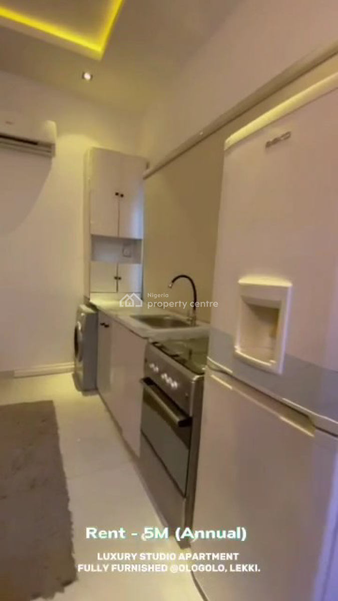 Fully Furnished Crafted Studio Apartment with Modern Interior Design, Spg Road, Ologolo, Lekki, Lagos, Flat / Apartment for Rent