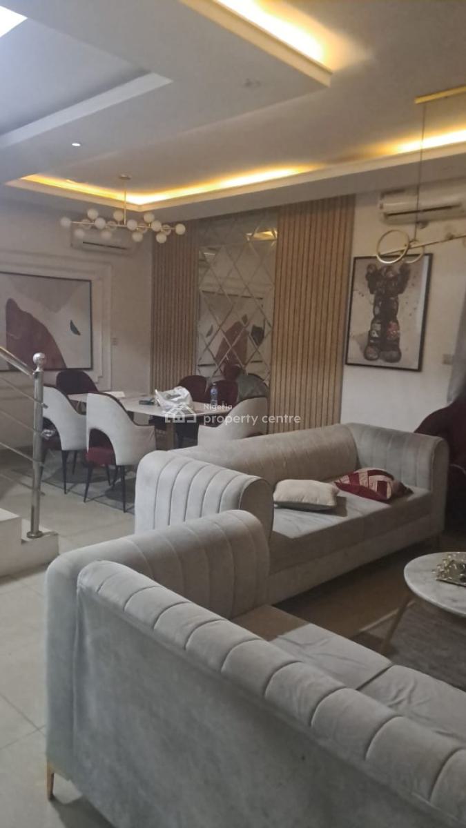 4 Bedrooms Trance with Bq, Chevron Right, Lekki, Lagos, Terraced Duplex for Rent