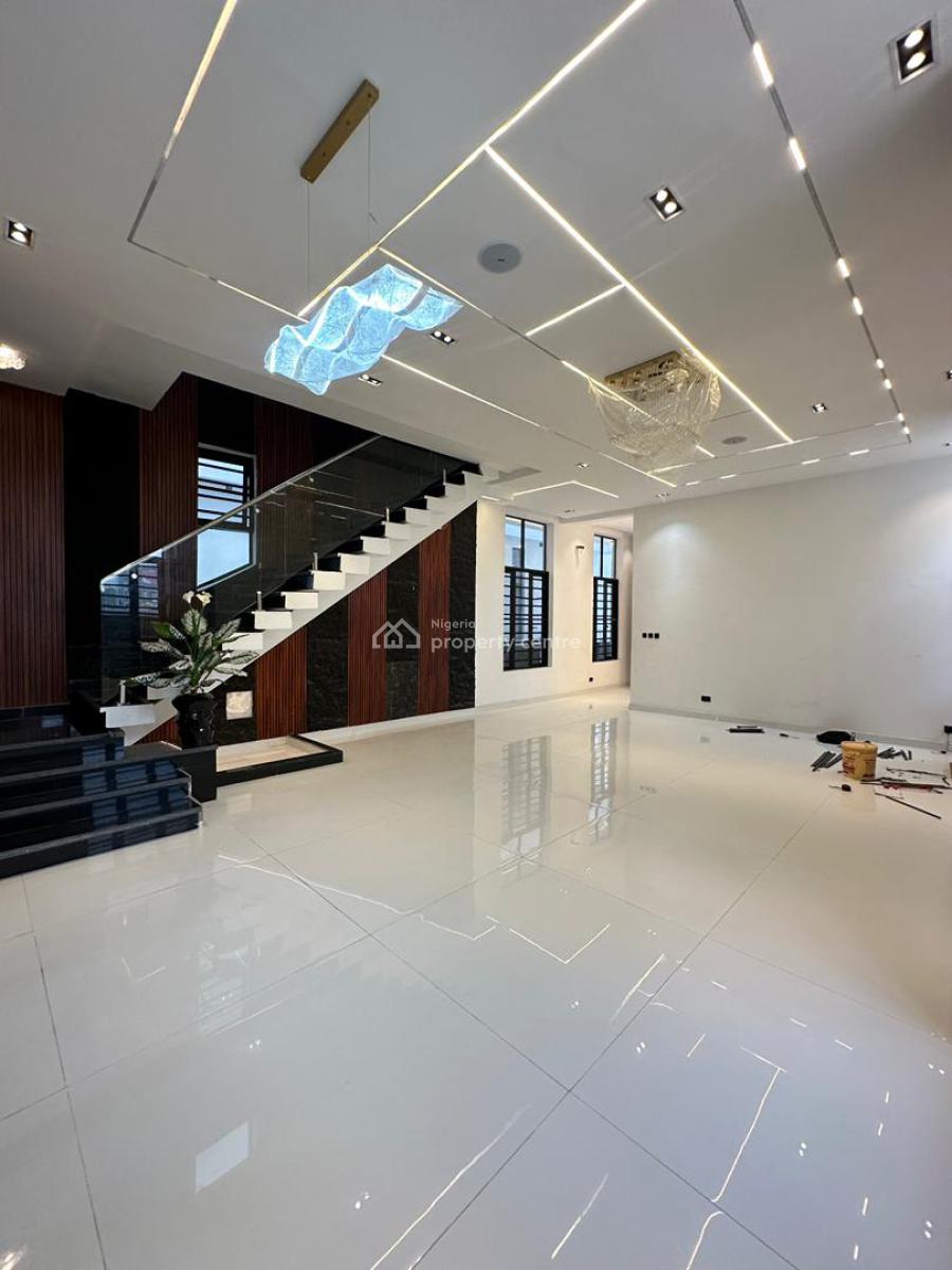 Exquisite Spacious 5 Bedroom Fully Detached Duplex with Bq and Pool, Chevron, Lekki, Lagos, Detached Duplex for Sale
