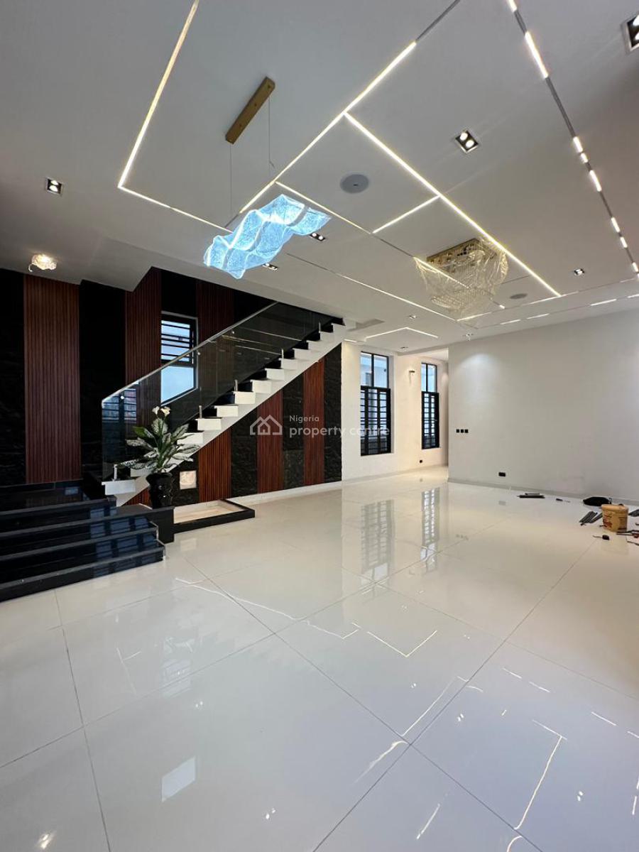 Exquisite Spacious 5 Bedroom Fully Detached Duplex with Bq and Pool, Chevron, Lekki, Lagos, Detached Duplex for Sale