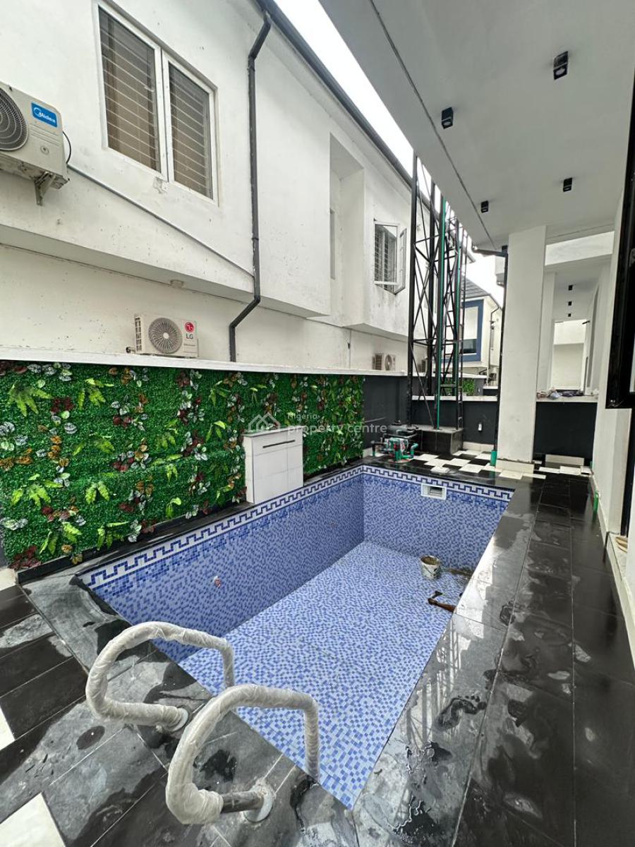 Exquisite Spacious 5 Bedroom Fully Detached Duplex with Bq and Pool, Chevron, Lekki, Lagos, Detached Duplex for Sale