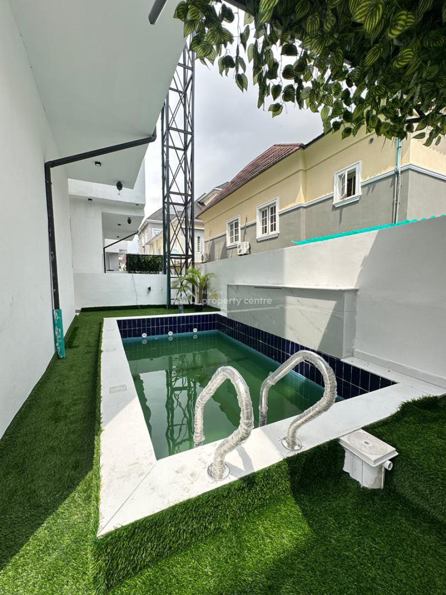 Spacious 5 Bedroom Detached Duplex W/ Bq, Pool, Cinema, Gym, Rooftop, Chevron, Lekki, Lagos, Detached Duplex for Sale
