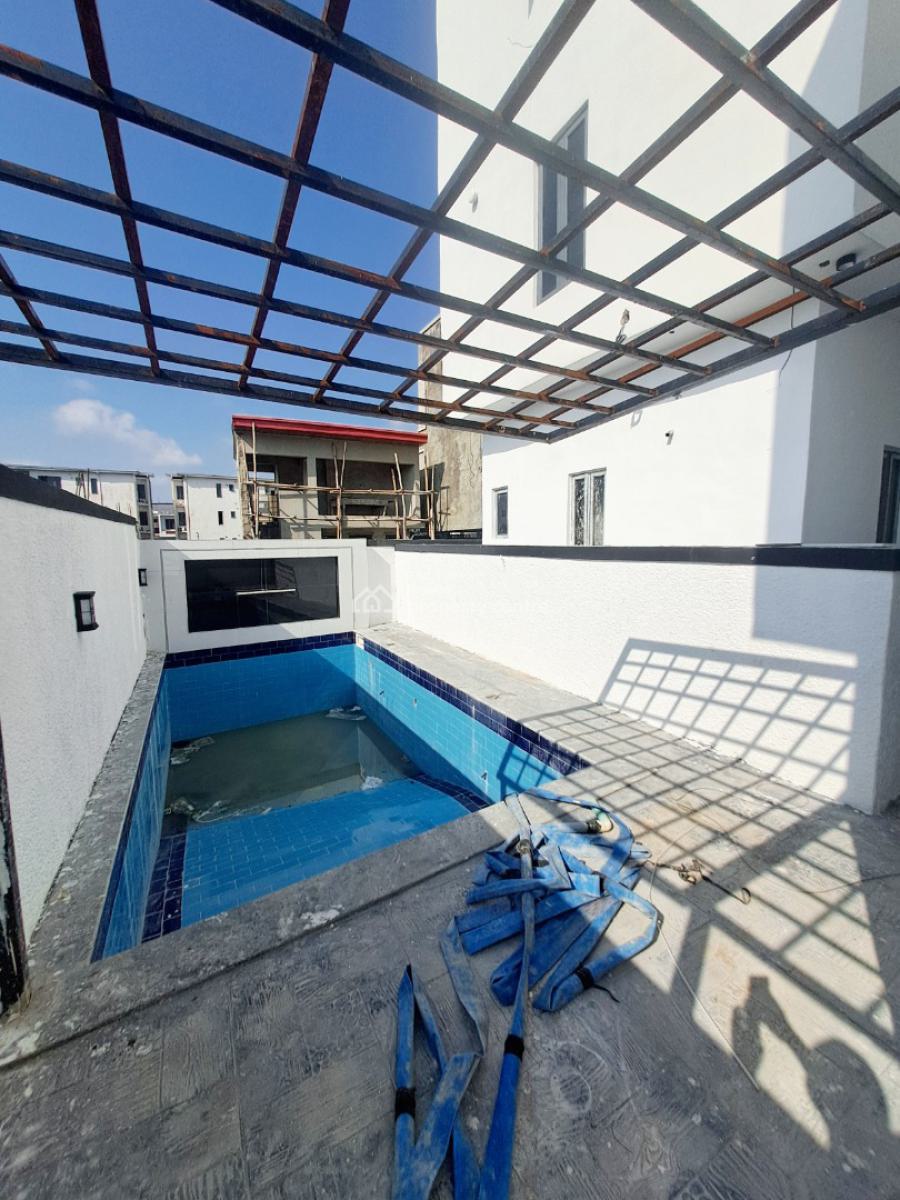 Beautiful Finished 5 Bedroom Detached with Bq & Pool, Ologolo, Lekki, Lagos, Detached Duplex for Sale