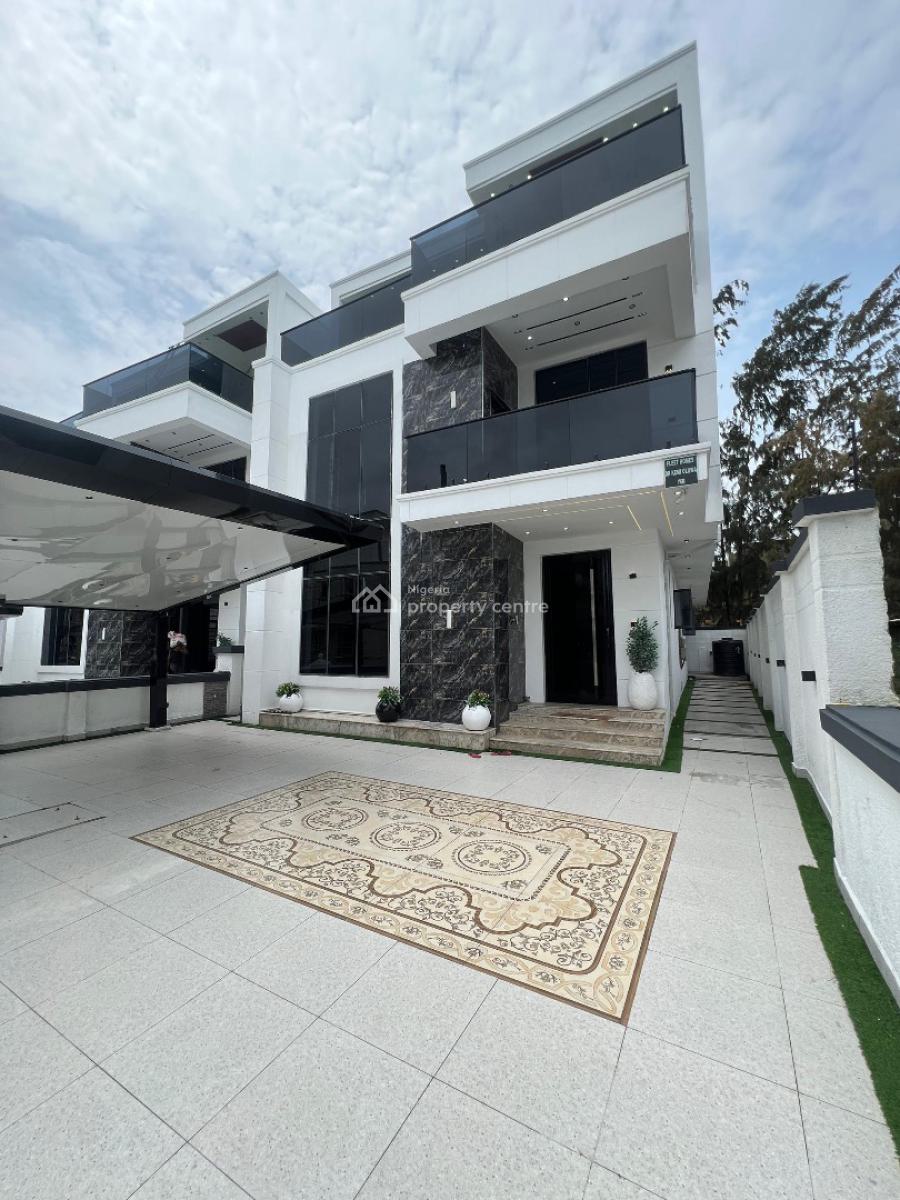 Gigantic 5 Bedroom Family Home Within a Prestigious Estate, Features a Pool,cinema,bq in The Sought After Lekky County, Ikota, Lekki, Lagos, Detached Duplex for Sale