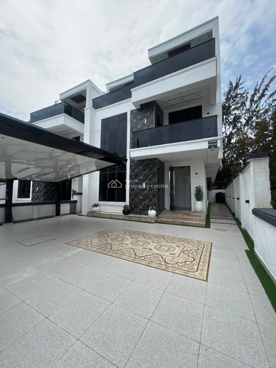 Gigantic 5 Bedroom Family Home Within a Prestigious Estate, Features a Pool,cinema,bq in The Sought After Lekky County, Ikota, Lekki, Lagos, Detached Duplex for Sale