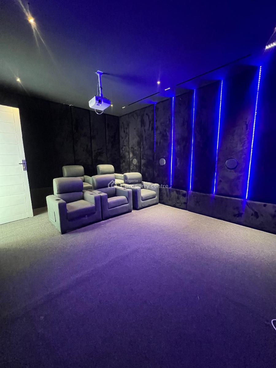 Gigantic 5 Bedroom Family Home Within a Prestigious Estate, Features a Pool,cinema,bq in The Sought After Lekky County, Ikota, Lekki, Lagos, Detached Duplex for Sale