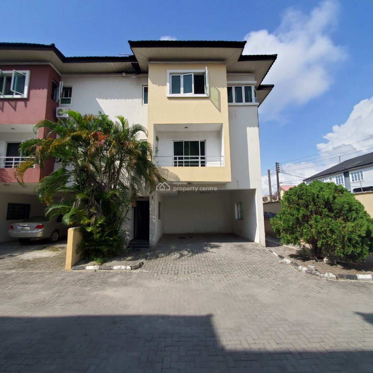 Exquisite 4 Bedrooms Terraced Duplex, Self Serviced, Ikota, Lekki, Lagos, Terraced Duplex for Rent