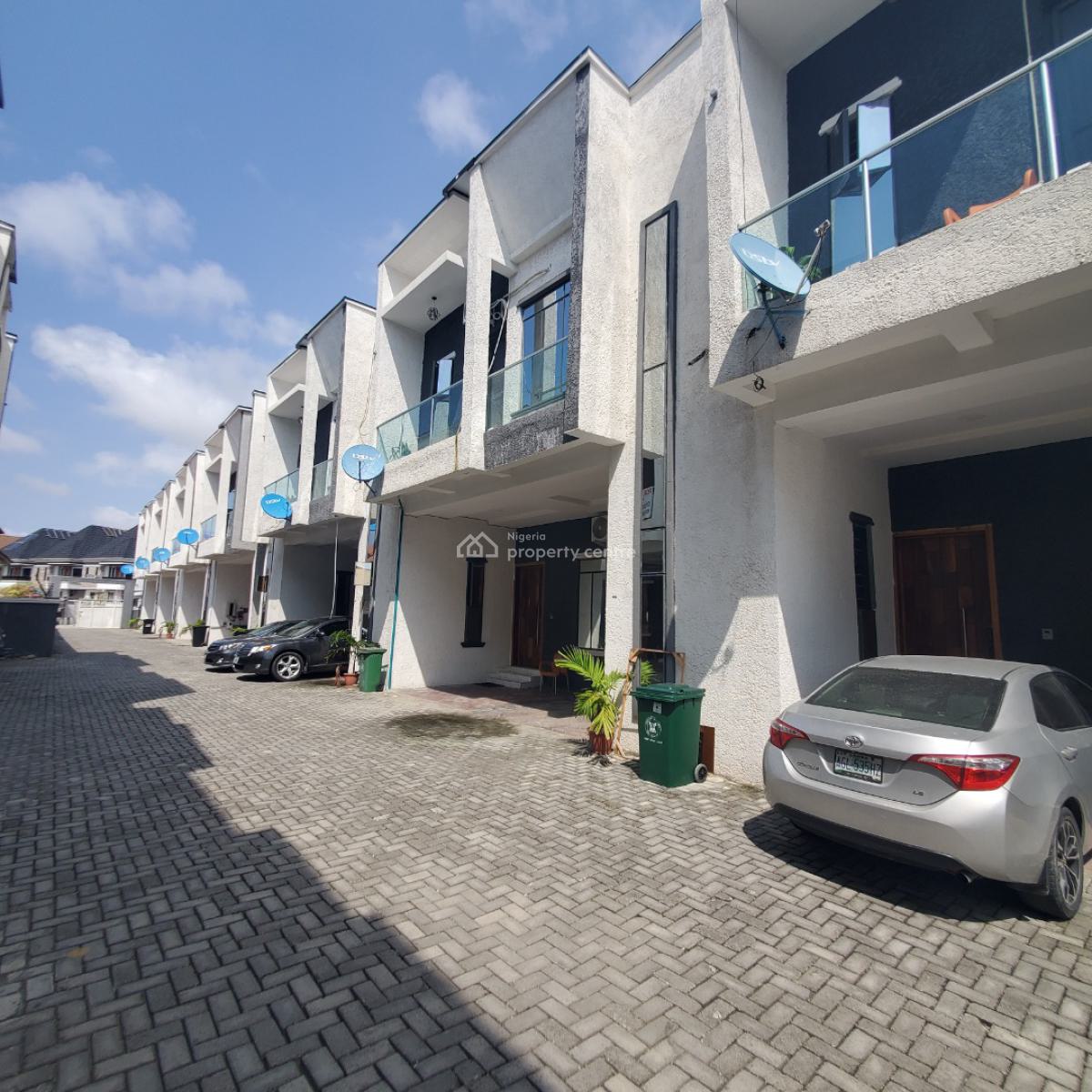Amazing 4 Bedrooms Terraced Duplex, Furnished, Ikota, Lekki, Lagos, Terraced Duplex for Rent