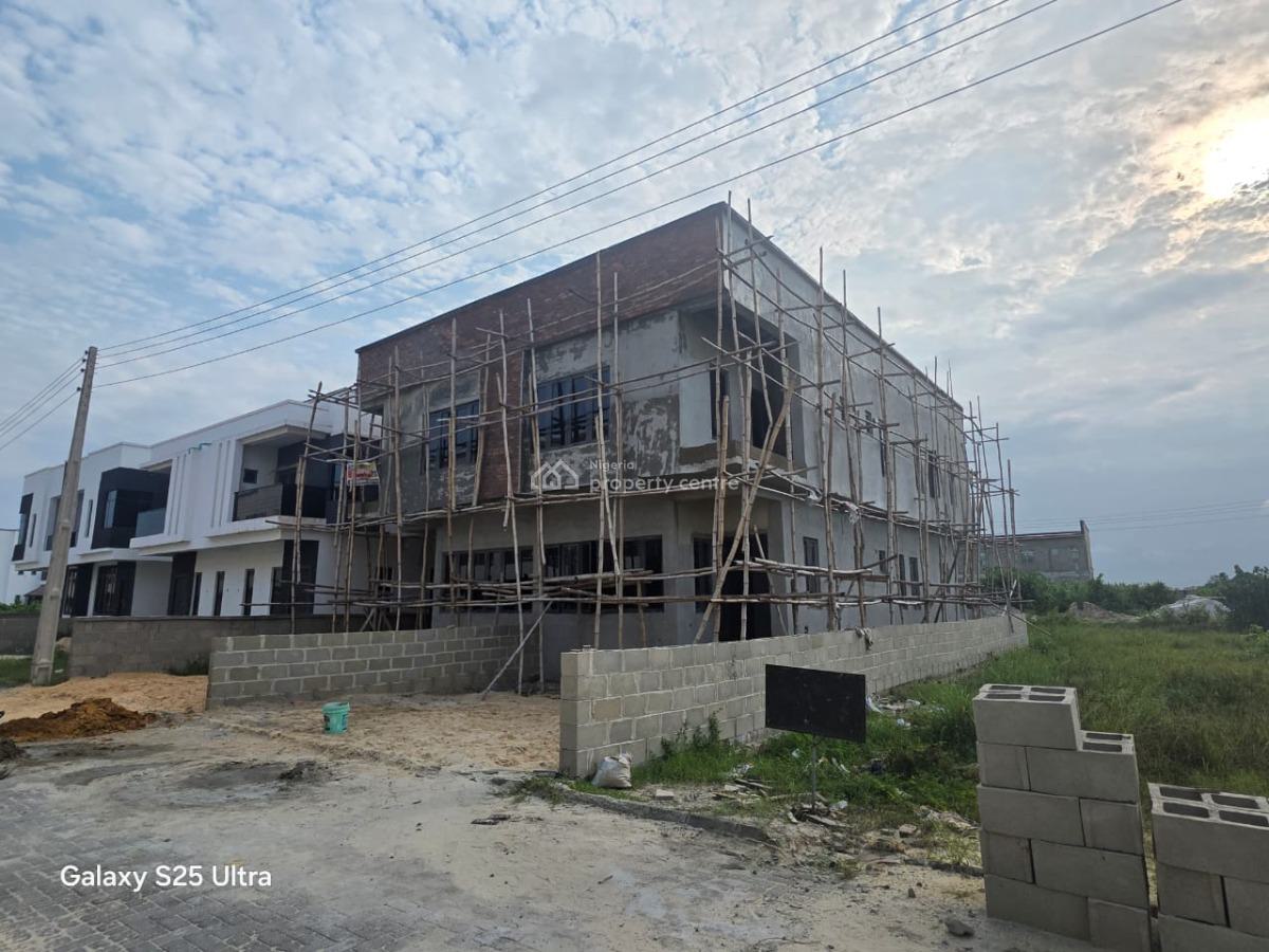 4 Bedroom Semi-detached Duplex (carcass)  in a Serene Estate, Meridian Estate, Awoyaya, Ibeju Lekki, Lagos, Semi-detached Duplex for Sale