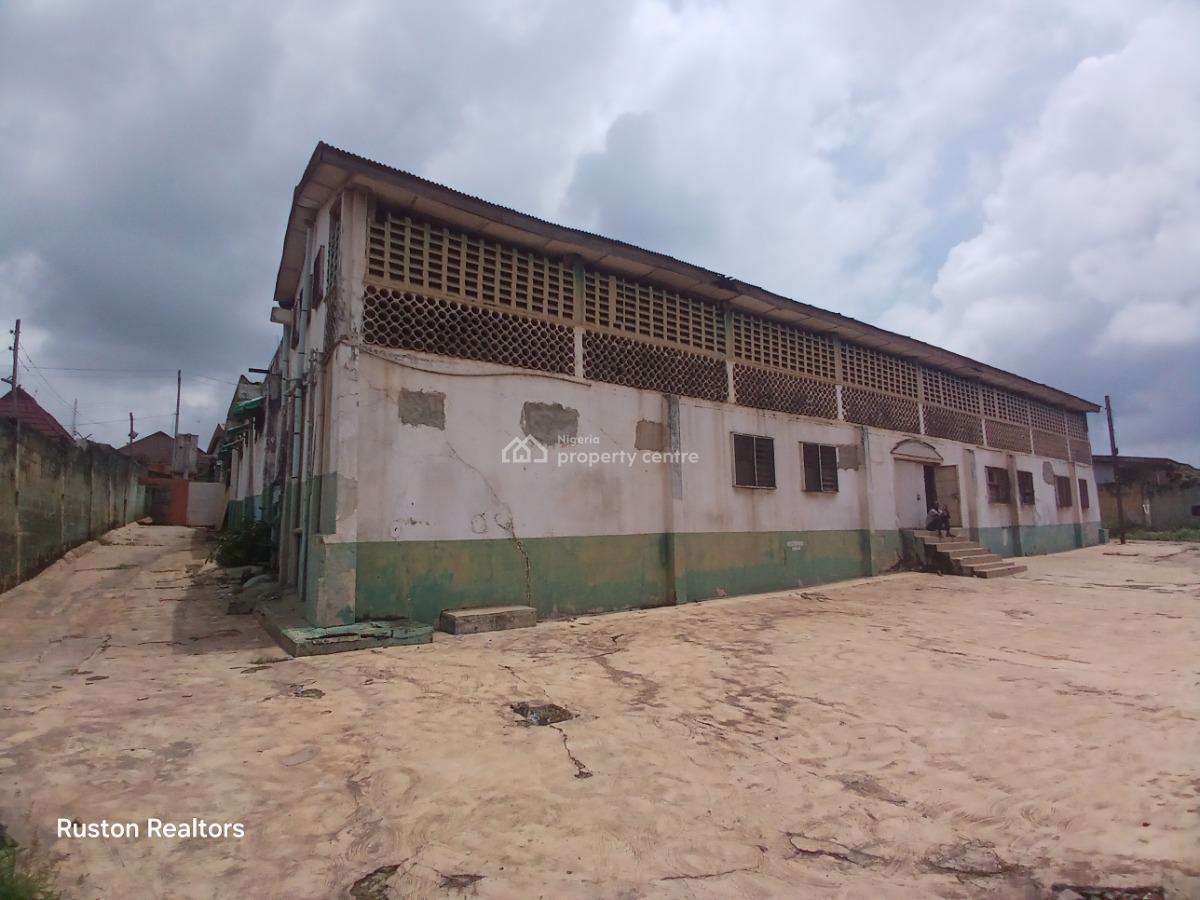 Factory Building on About 2500sm Land, Podo, Ibadan, Oyo, Warehouse for Sale