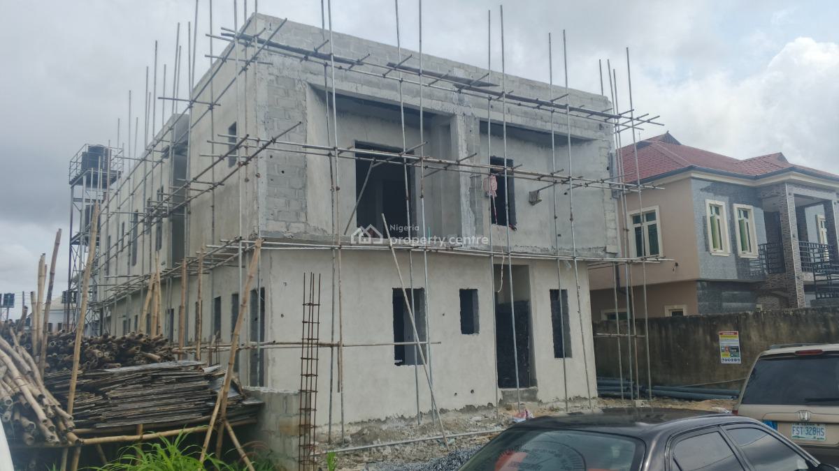 Distress Carcass Luxury 4 Bedrooms Semi-detached Duplex, Beechwood Estate, Imalete Alafia, Ibeju Lekki, Lagos, Semi-detached Duplex for Sale