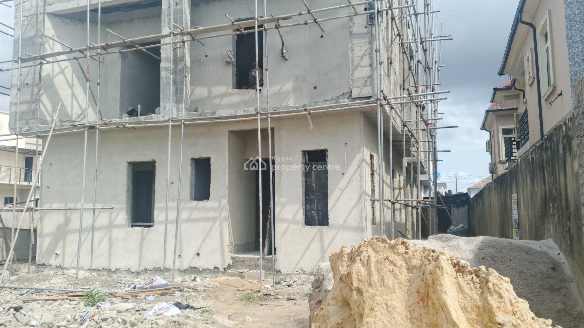 Distress Carcass Luxury 4 Bedrooms Semi-detached Duplex, Beechwood Estate, Imalete Alafia, Ibeju Lekki, Lagos, Semi-detached Duplex for Sale