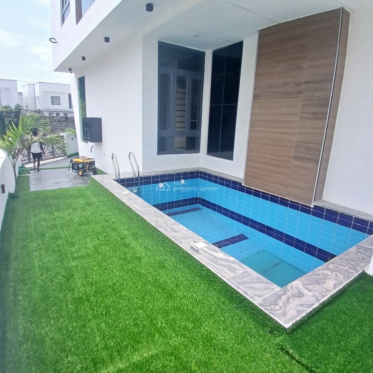 Magnificent 5 Bedrooms Detached Duplex with Swimming Pool, After Lekki Conservation Center, Chevron Toll Gate, Lekki, Lagos, Detached Duplex for Sale