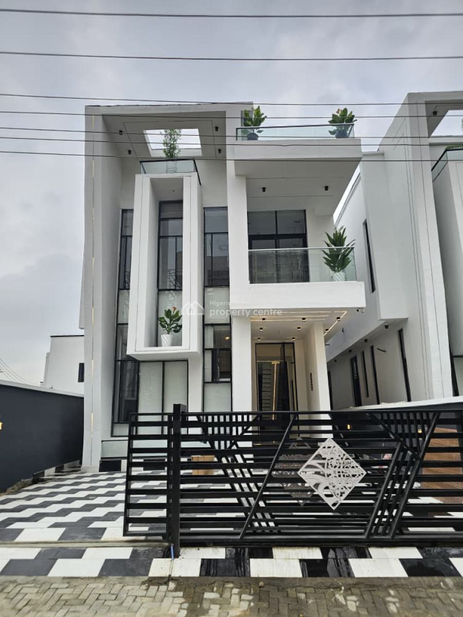 New 5 Bedrooms All Ensuite with Swimming Pool, 24 Hours Security, Chevron, Lekki, Lagos, Detached Duplex for Sale