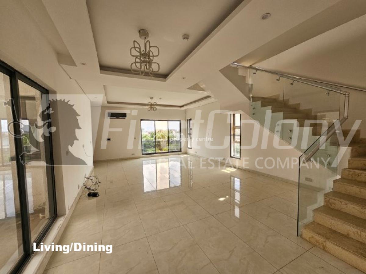 Spacious 4 Bedroom Penthouse Maisonette (fully Serviced), Banana Island, Ikoyi, Lagos, Flat / Apartment for Rent
